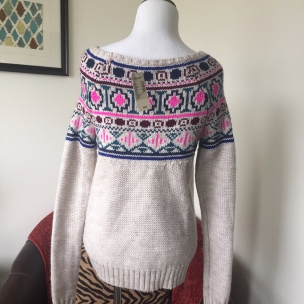 American Eagle fair isle wool sweater - Picture 3 of 4